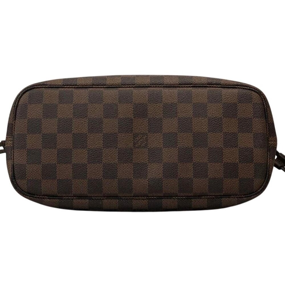 Authentic Louis Vuitton Neverfull PM Purse Damier Ebene Tote Shoulder Bag Red - Picture 8 of 14